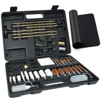Gun Cleaning Kit Universal Supplies for Hunting Rifle Handgun Shot Gun Cleaning Kit for All Guns with Case