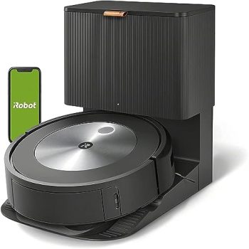 iRobot Roomba j7+ (7550) Self-Emptying Robot Vacuum – Avoids Common Obstacles Like Socks, Shoes, and Pet Waste, Empties Itself for 60 Days, Smart Mapping, Works with Alexa