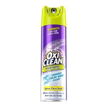 Kaboom OxiClean Foam-Tastic™ Foaming Bathroom Cleaner, Citrus Scent, Eliminates Soap Scum, Grime and Stains, 19 oz Spray Can