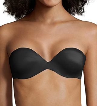Maidenform Women's Custom Lift Strapless Bra, Black,34D