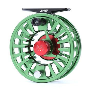 Maxcatch Fly Fishing Reel with CNC-machined Aluminum Body Avid Series Best Value - 1/3, 3/4, 5/6, 7/8, 9/10 Weights(Black, Green, Blue, Silver, Black&Silver) (Green, 5/6 wt)