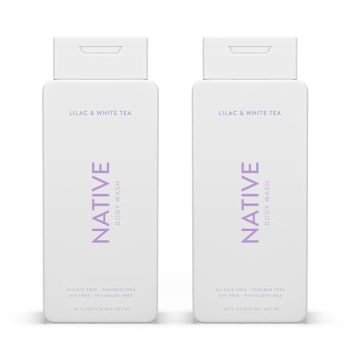Native Body Wash Contains Naturally Derived Ingredients | for Women & Men, Sulfate, Paraben, & Dye Free Leaving Skin Soft and Hydrating | Lilac & White Tea 18 oz - 2 Pk