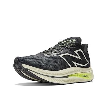 New Balance Men's FuelCell SuperComp Trainer V2 Running Shoe, Black/Thirty Watt, 14