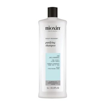 Nioxin Scalp Recovery Anti-Dandruff Medicating Shampoo for Itchy & Flaky Scalp, Pyrithione Zinc, 33.8 oz