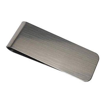 Perfect Order Stainless Steel Money Clip Holder Slim 2 1/8 by 3/4 Inches (Silver, 1)