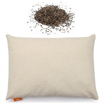 PineTales Traditional Sobakawa Buckwheat Pillow - Made with Ultra Durable Cotton Twill Fabric - Standard Size 20" x 26"