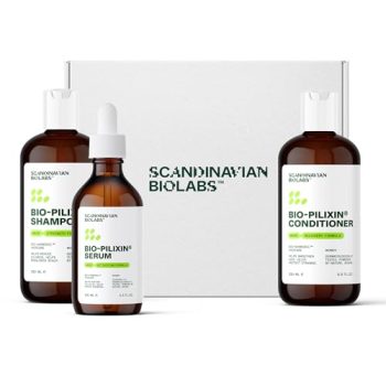 Scandinavian Biolabs Hair Activation Routine for Women - Clinically Tested with Results in 45 Days - Hair Serum for Hair Growth Based on Powerful Ingredients to Reduce Hair Loss, Thicken Thinning Hair