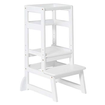SDADI Adjustable Height Kitchen Step Stool,Kids Learning Stool,Mothers' Helper LT05W