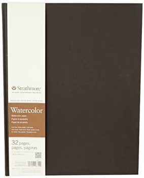 Strathmore 400 Series Hardbound Watercolor Art Journal, 11"x14" 16 Sheets - STR-467-11 , White