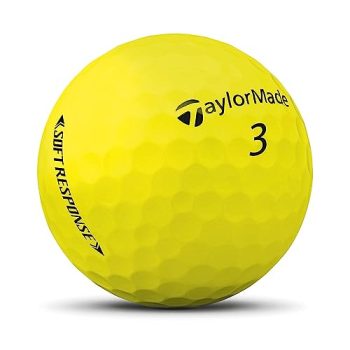 TaylorMade Unisex's Soft Response Golf Ball, Yellow, One Size