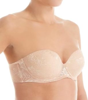 The Little Bra Company Women's Petite Sascha Strapless Lace Bra (30B, Nude)