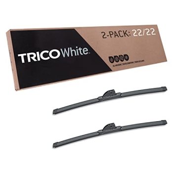 TRICO White® 22 Inch Pack of 2 Extreme Weather Winter Automotive Replacement Windshield Wiper Blades for My Car (35-2222), Easy DIY Install & Superior Road Visibility