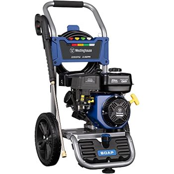 Westinghouse WPX3200 Gas Pressure Washer, 3200 PSI and 2.5 Max GPM, Onboard Soap Tank, Spray Gun and Wand, 5 Nozzle Set, for Cars/Fences/Driveways/Homes/Patios/Furniture