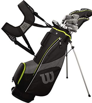 WILSON Golf Profile SGI Men's Complete Golf Set ? Teen, Left Hand,Black/Yellow (Teen)