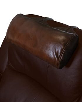 BOWERBIRD Leather Recliner Head Pillow -Head and Neck Pillow-Headrest Cushion for Neck Pain Relief and Cervical Support