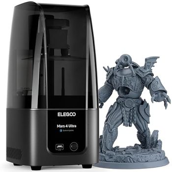 ELEGOO Mars 4 Ultra MSLA 3D Printer with 7-Inch 9K LCD, Wi-Fi, ACF Release Liner Film - 6.5 x 6.04 x 3.06 Inch Printing