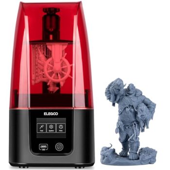 ELEGOO Resin 3D Printer, Mars 3 MSLA 3D Printer with 6.66 inches Ultra 4K Monochrome LCD and Ultra-high Printing Accuracy, Print Size 5.62"(W) 3.5"(D) 6.8"(H)