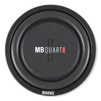 MB Quart DS1-304 Discus Shallow Mount Subwoofer (Black) – 12 Inch Subwoofer, 600 Watt, Car Audio, 2 Inch Voice Coils, UV Rubber Surround, Best in Sealed Enclosures