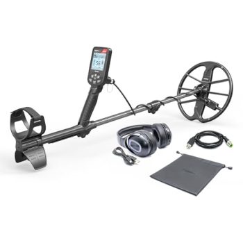 Nokta Simplex Ultra WHP Waterproof Metal Detector with Wireless Headphones and 11” Search Coil, Professional Metal Detectors with Accessories (with Wireless Headphones)