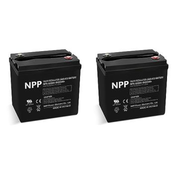NP6-225Ah (T16, 2 Pcs) 6V 225Ah Golf Cart Battery, AGM Rechargeable Battery, Replace V6-225,Pallet Jack, Ideal for Solar Setup, Trolling Motor, RV, Marine, Wheelchair, Camping and Sightseeing Car