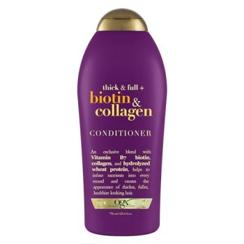 OGX Thick & Full + Biotin & Collagen Conditioner, Salon Size, 25.4 Fl Oz