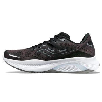 Saucony Men's Guide 16 Sneaker, Black/White, 10.5