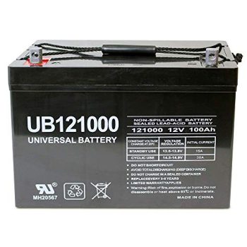 UPG Universal Power Group 12V 100Ah Solar Wind AGM SLA DEEP Cycle VRLA Battery 12V 24V 48V