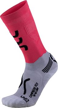 UYN Run Compression Fly Women's Socks Anthracite/Coral Fluo 41/42