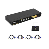 CKLau 4 Port USB HDMI KVM Switch