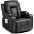 EDWELL Modern Rocker Recliner Chair with Vibration Massage