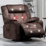 COMHOMA Rocker Recliner Massage Chair with Heated 360 Degree