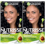 Garnier Nutrisse Nourishing Color Creme- Blackest Black