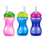 Nuby 3 Piece No-Spill Cup with Flex Straw