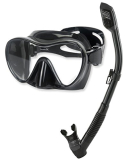 Phantom Aquatics Classic Black Mask and Snorkel