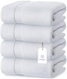 White Classic Luxury Cotton Bath Towels